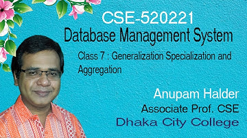 Class 7 | DBMS | Chapter 2 Generalization Specialization Aggregation | Anupam Halder