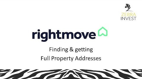 Finding Rightmove Full Property Addresses - 2022 Update. Deal Hunting