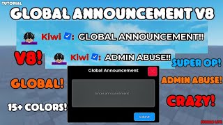 Global Announcement V8😈|| Studio Lite Tutorial #roblox 