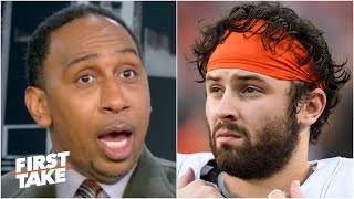 [BREAKING] FIRST TAKE | Stephen A. SHOCKED Baker Mayfield out by injury at Browns vs Broncos Week 7