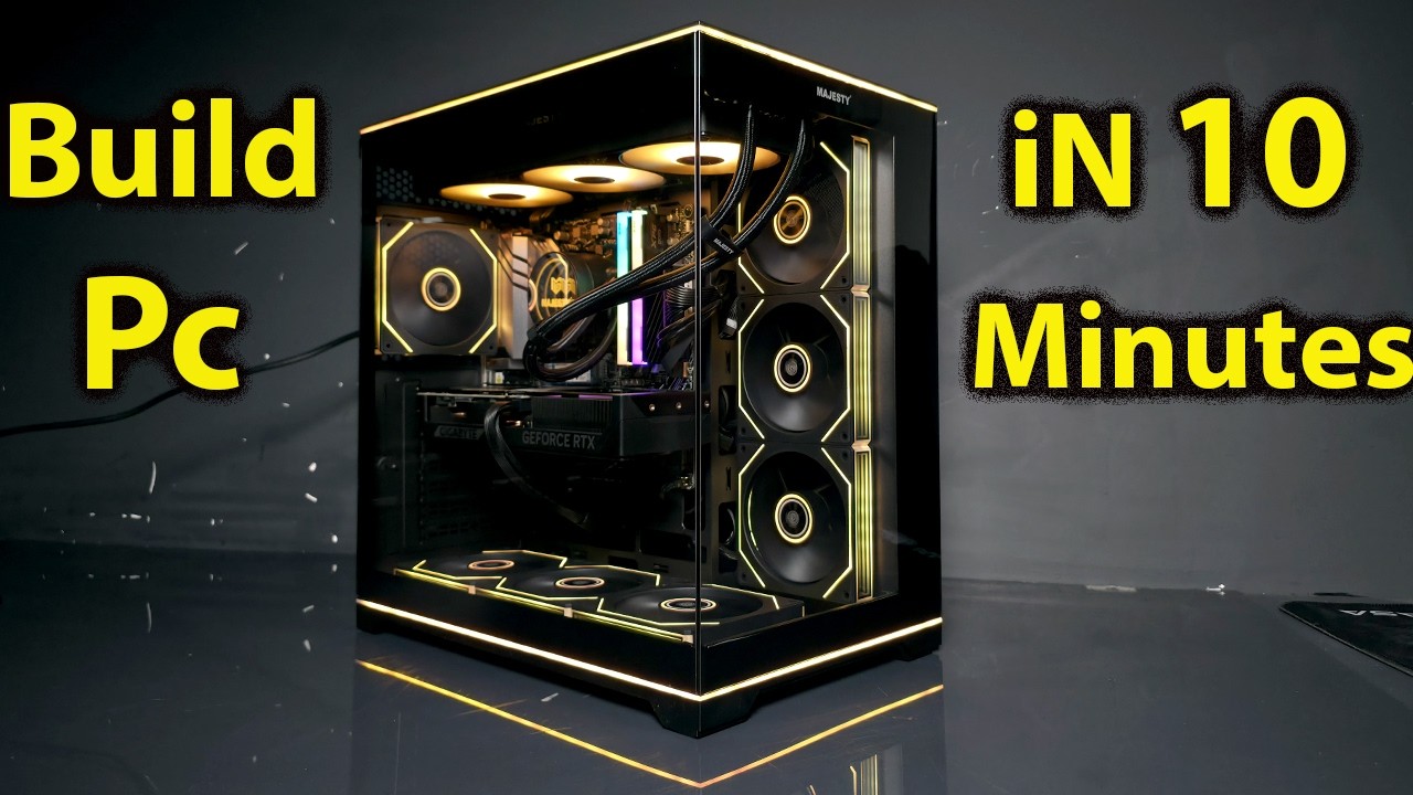 10 minutes of BUILDING a GAMING PC | EASY POV PC BUILD FOR