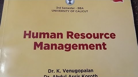 | 3rd sem BBA Calicut University FYUGP Human Resource management chapter 4|