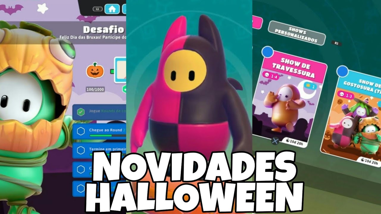 Fall Guys Dia Das Bruxas- Novos Desafios, Shows e Skins