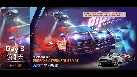 Porsche cayenne turbo gt | alpha B.R.A.V.O. | Need For Speed: No Limits | Day 3