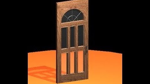 How to Draw Realistic 3D Door in AutoCad