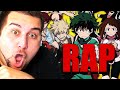 THESE MY HERO ACADEMIA BARS!! | Kaggy Reacts CLASS 1-A RAP CYPHER RUSTAGE