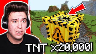 TESTEZ CELE MAI GIGANTICE TNT-URI MODATE în MINECRAFT !! (TNT x20,000)