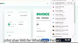 PakFreelance Invoice Pro Demo – Premium Invoice Template for Freelancers