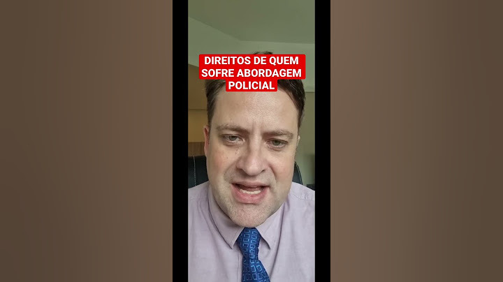 Você sabe os direitos de quem sofre uma abordagem policial? Confere no vídeo que eu explico!