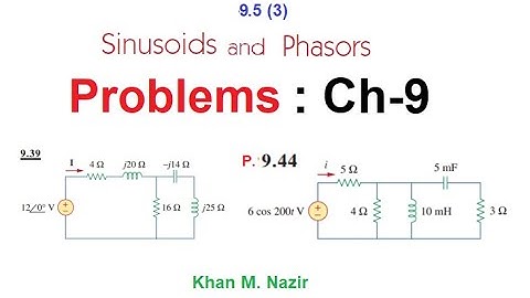 (English)ENA || End Ch Q 9.39 & 9.44 || Impedance & Admittance Calculation || Equivalent Impedance
