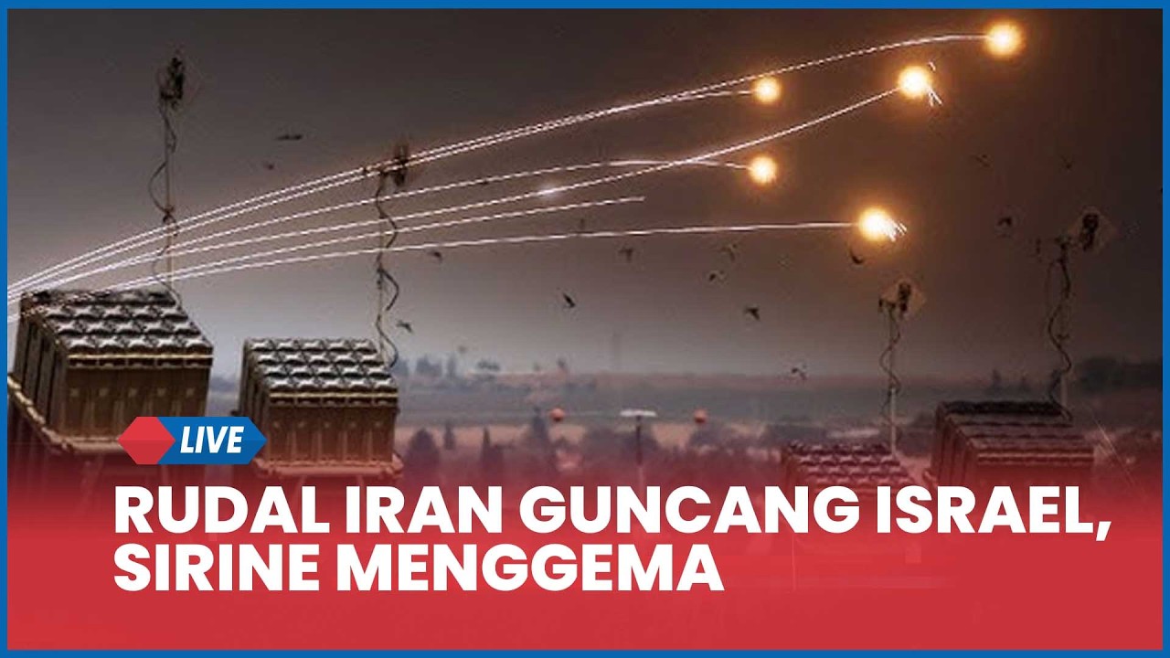 Rudal Iran Guncang Tel Aviv, Pertahanan Iron Dome Dikerahkan hingga Warga Panik ke Bunker