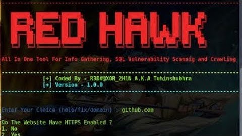 RED_HAWK best website info gathering tool