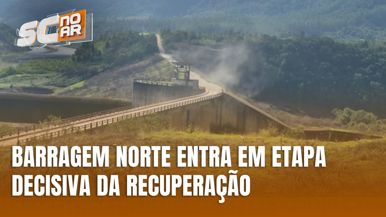 Barragem Norte avança em etapa decisiva da recuperação em José Boiteux