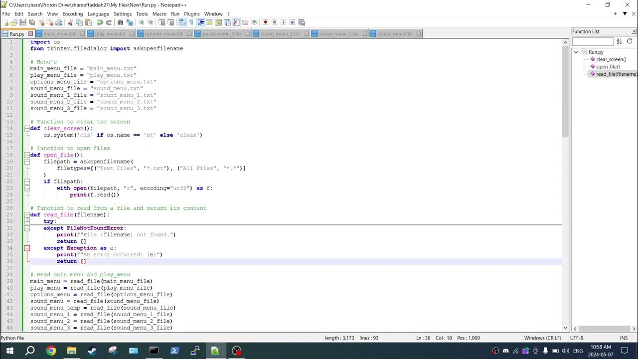 ASCII Game in Python - YouTube