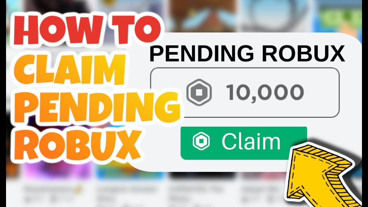 How To Claim Pending Robux