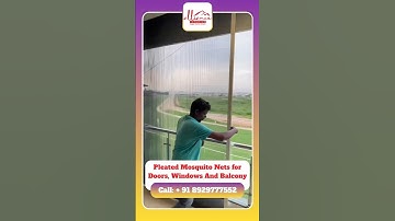 🦟 Keep Mosquitoes Out with Style | Pleated Mosquito Mesh by Alliance Interior #homeimprovement