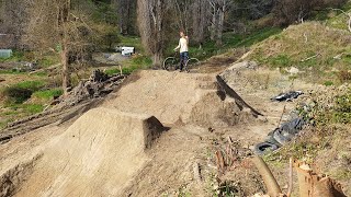 BACKYARD TRAIL BUILD - 5 Huge step-up
