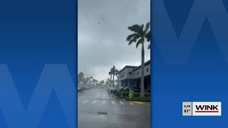 Likely tornado touchdown in Naples caught on camera