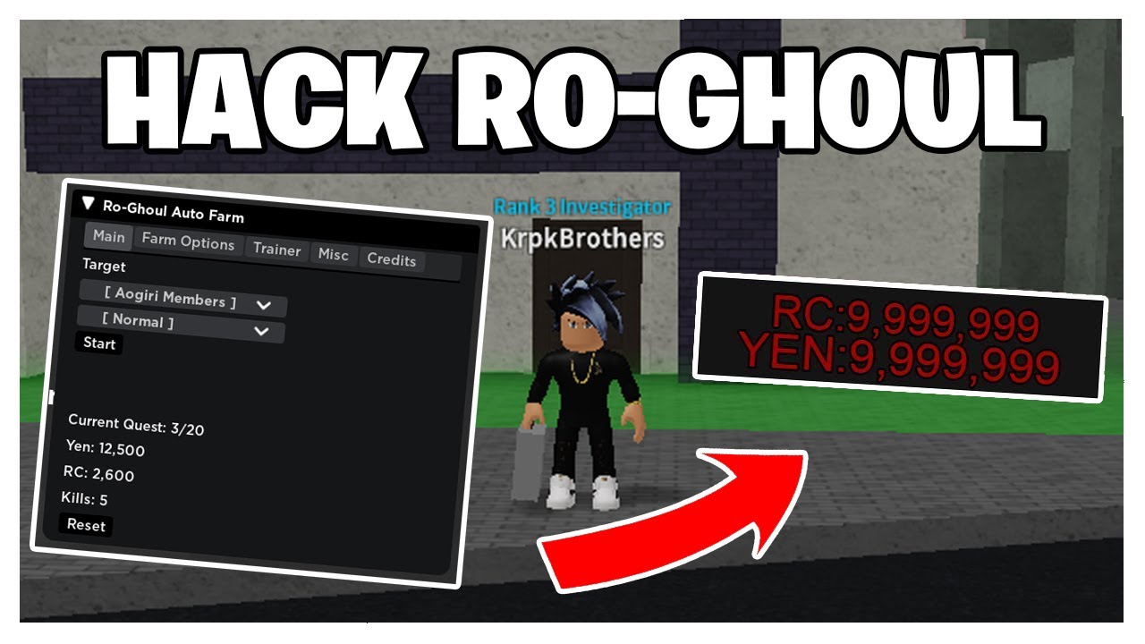 Working Free Roblox Hack Ro Ghoul Fastest Autofarm Best Gui Youtube - auto farm roblox ro ghoul