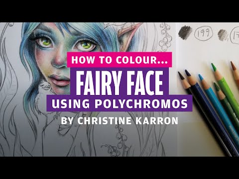 How to Colour Fairy Faces by Christine Karron | Colouring Heaven #49 Woodland Fairies Special