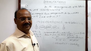 Word ‘INDEPENDENCE’  | how many of these arrangements do the words begin with I and end with P