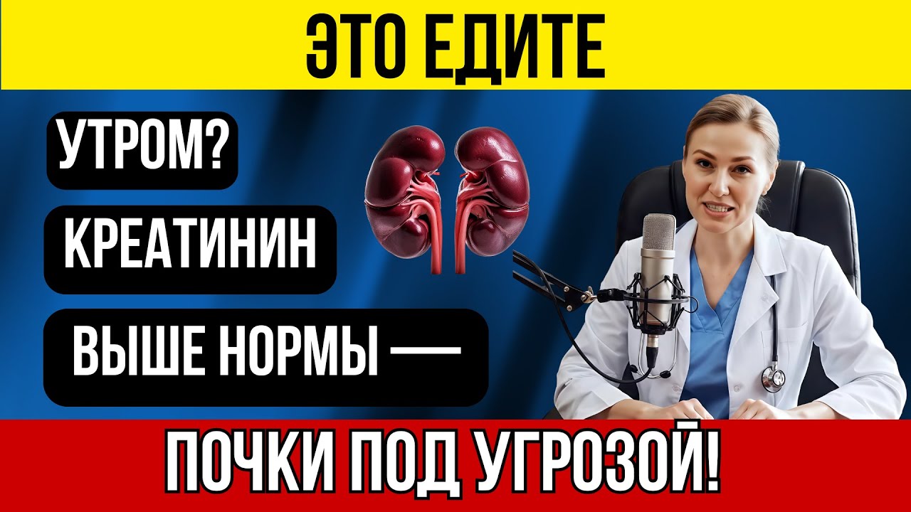 Вы едите это на завтрак? Креатинин растёт незаметно — почки страдают!
