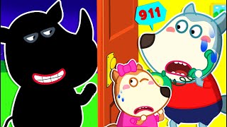 Who's at the Door? Lycan and Ruby Learn Stranger Safety Tips 🐺 Funny Stories for Kids @LYCANArabic