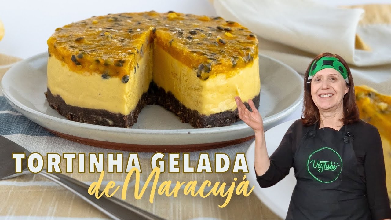 Tortinha Gelada de Maracujá IRRESISTÍVEL e ZERO AÇÚCAR