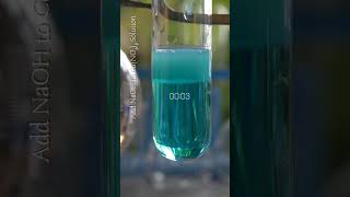 Copper(II) nitrate (Cu(NO₃)₂ + Sodium hydroxide (NaOH) | Precipitation Reaction #shorts