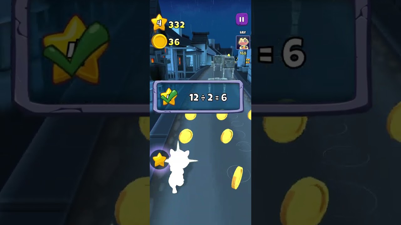 Running + Math = Fun!  Practice mathematics- learn Math- learn divide ( ÷ ) by games