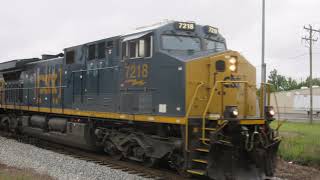 CSX Coal Train Goes South Empty & Returns North Fully Loaded