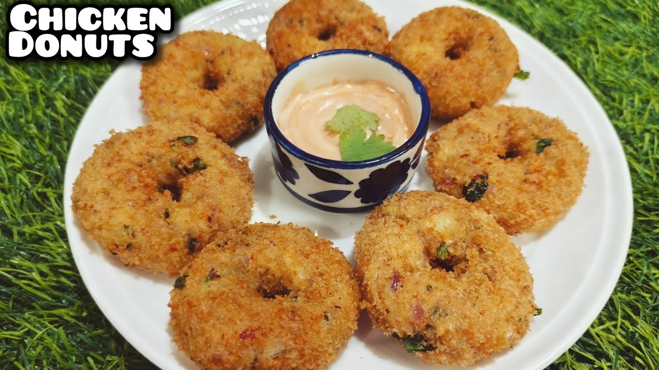 Chicken Donuts Recipe | चिकन डोनट्स | Crispy chicken Donuts | Ramazam Series Episode 4 #chickendonut