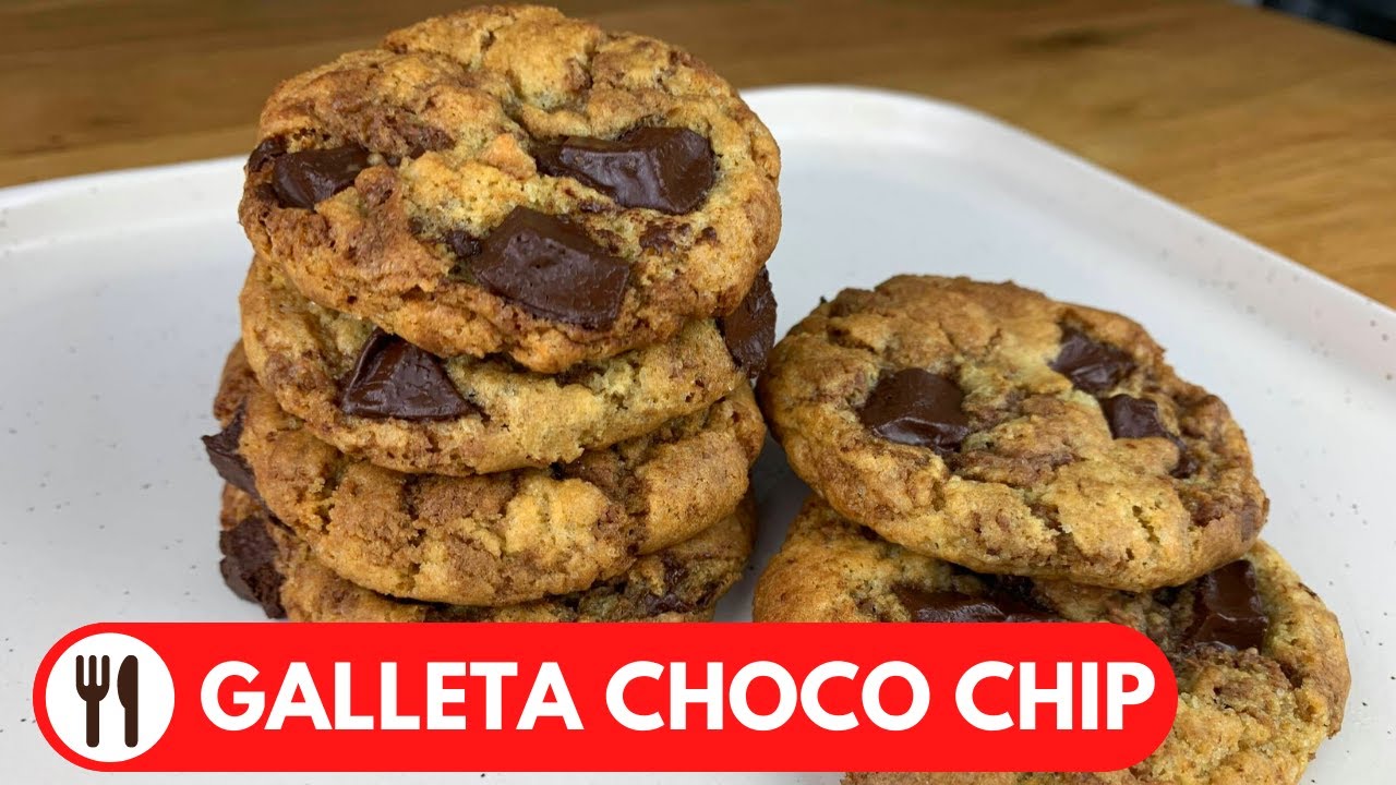 GALLETAS CON CHISPAS DE CHOCOLATE RECETA