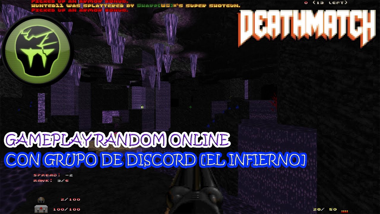 Gameplay random online [Doom random wad (Deathmatch)] (con grupo de ...