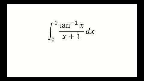 The Impossible Integral: Solving Integral tan^-1(x)/(x+1) dx | Substitution Trick & Final Result