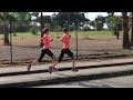 Anna und Lisa Hahner laufen 1000er im Trainingslager in Spanien