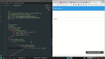 Tutorial Framework7 Form