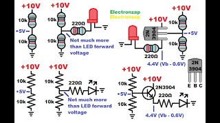 NPN BJT emitter follower improved fixed resistor voltage divider circuit using 2N3904 transistor