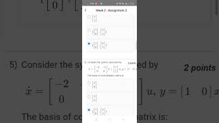 Linear Dynamical Systems WEEK 3 KEY NPTEL 2026