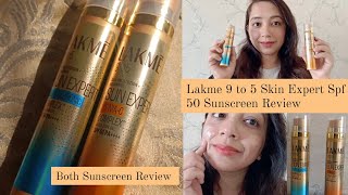 Lakme 9 to 5 Sun Expert Spf 50 Sunscreen Review| 1% Hyaluronic and 1% Niacinamide Aqua Sun Gel