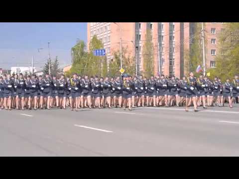 rus kadın askerlerin tören yürüyüşü