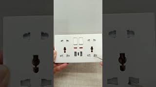 What is the 18W Double wall socket?|Double plug wall socket USB C