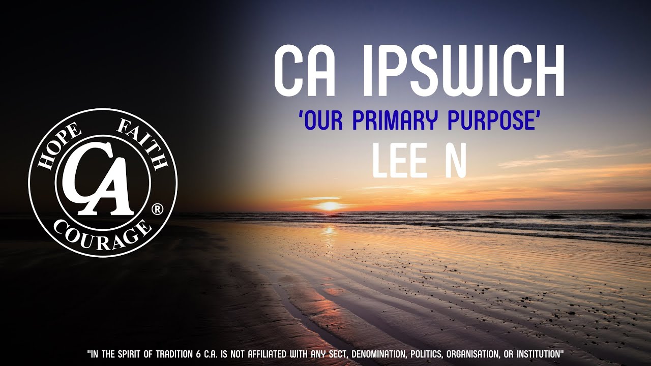 Cocaine Anonymous Speaker – Lee N (30th October 2025, Ipswich UK)