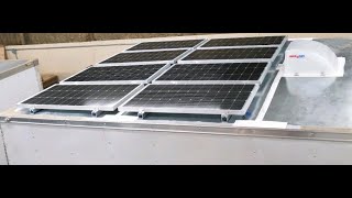 Installing Solar Panels on the Cargo Trailer an Internal Rack