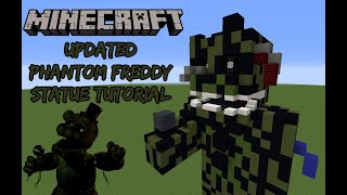 Minecraft Tutorial RE-DO: Updated Phantom Freddy Statue (Five Nights at Freddy's 3)