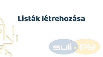 6.1 Listák létrehozása | Python listák