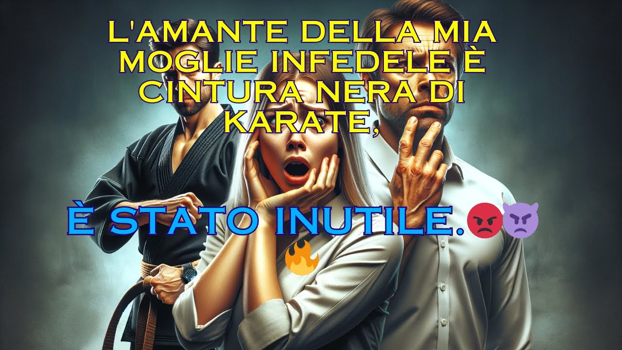 L'amante della mia moglie infedele è cintura nera di karate, è stato inutile.😡👿🔥