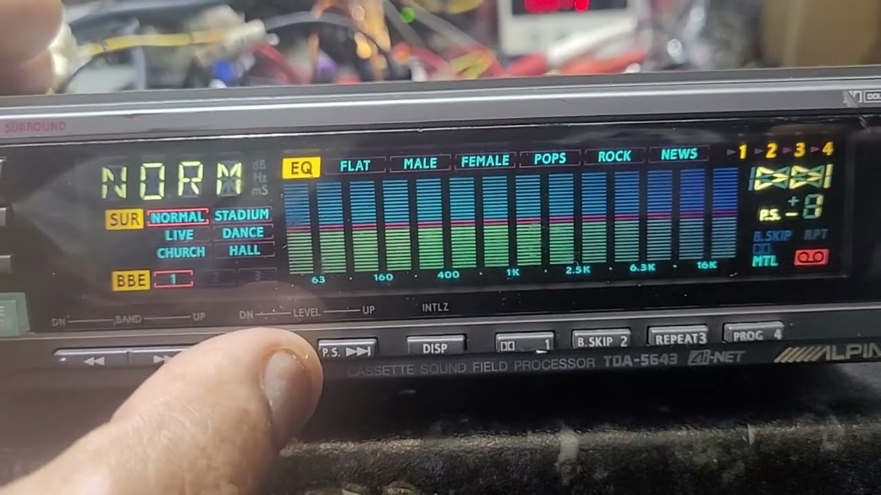 Alpine TDA 5643 restore - YouTube