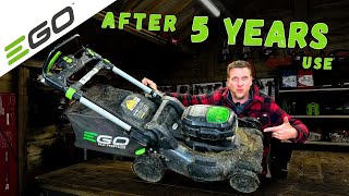 I Review a 5 year old EGO Lawn Mower  Has it Stood the TEST of TIME?