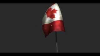 Unity 3D Interactive Cloth Physics Demo: Canadian Flag